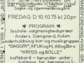 Indbydelse til høstfest, efteråret 1975.