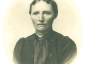 Ane Marie Jensen (f. Madsen, 1859-1938), gift med husmand i Bladbjerg, Niels Blæsbjerg Jensen (1858-1932). Årstal ukendt.