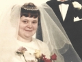 Finn Thusgaard Mathiasen (1946-1995) og Ruth Tornvig fotograferet på deres bryllupsdag i 1967.