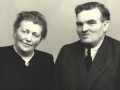 Gårdmand i Nørre Vindgab, Jens Peder Poulsen (1891-1953) og hustru Kirsten Marie Poulsen (f. Egebjerg, 1886-1970). Foto: Årstal ukendt.