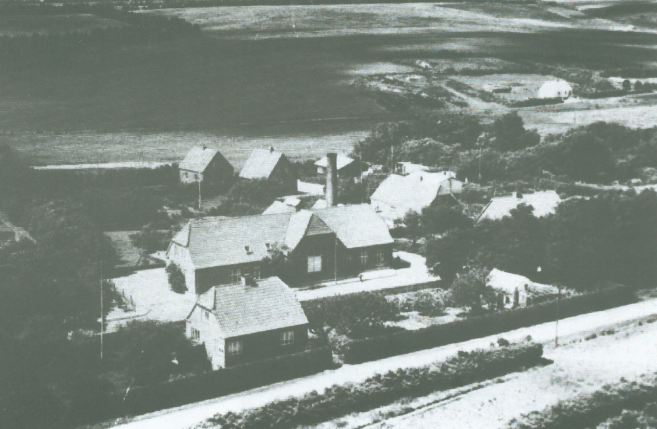 Vind Stationsby: Andelsmejeriet. Omkring 1952.
