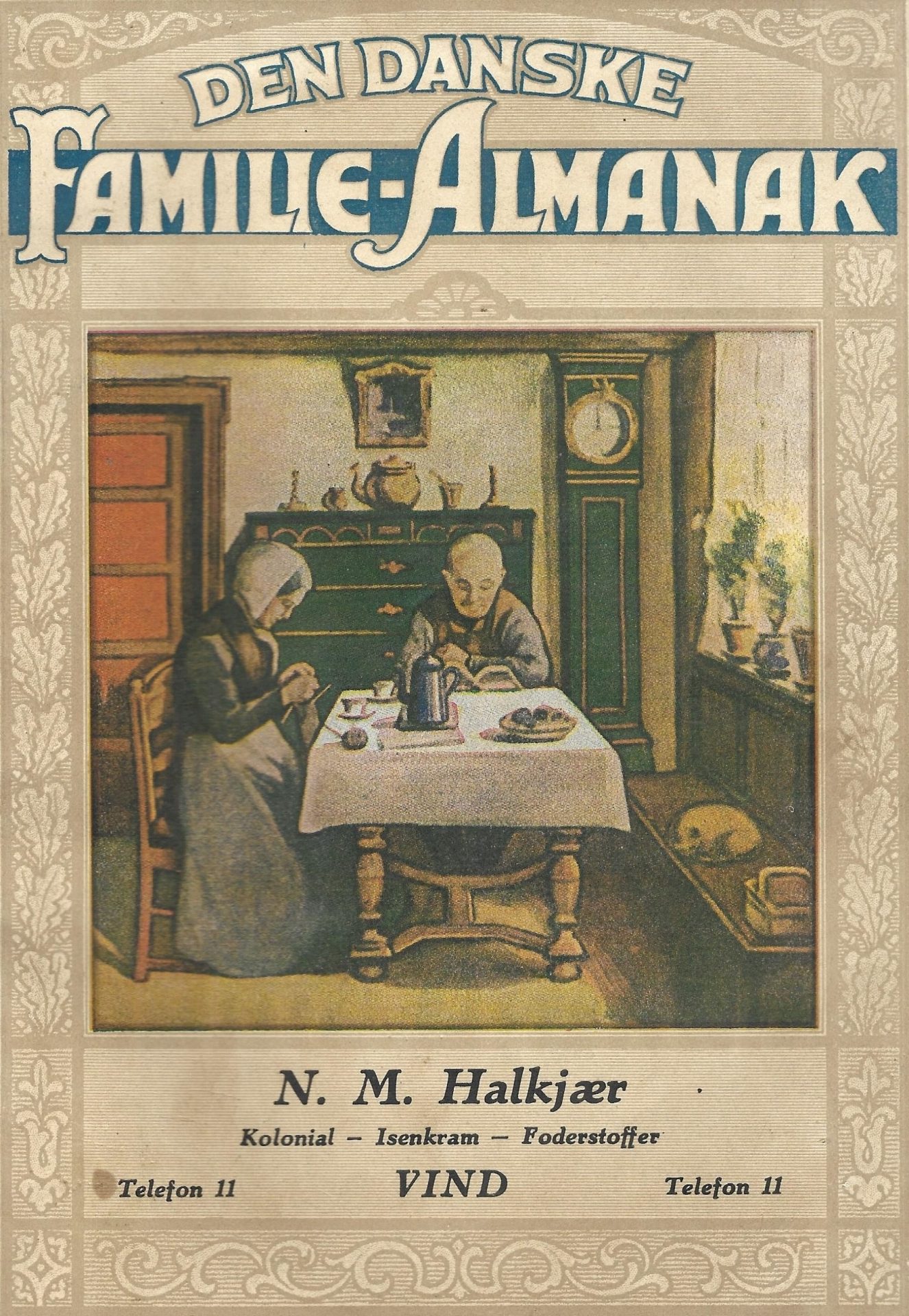 Købmand Halkjærs Familie-Almanak, 1949