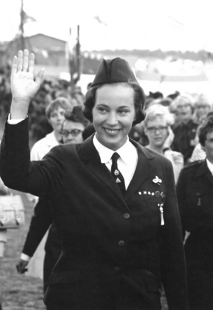 Landslejrens æresgæst, Hendes Kongelige Højhed Prinsesse Benedikte, siden 1965 og endnu i dag protektor for både Det Danske Spejderkorps og for De grønne pigespejdere.