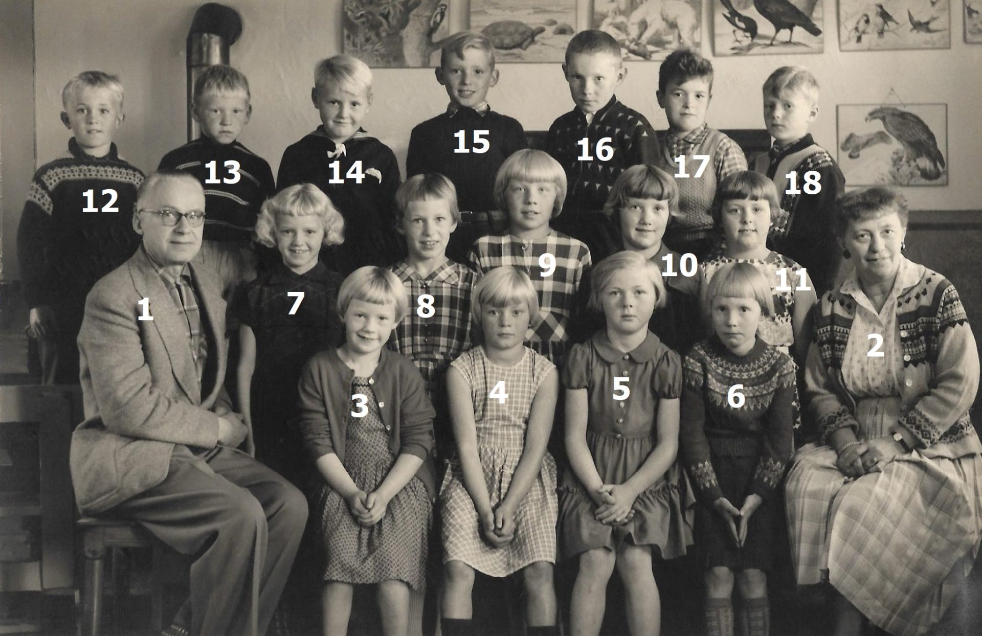 Agerfeld Skole 1959. Klik på billedet for at se det i større format.